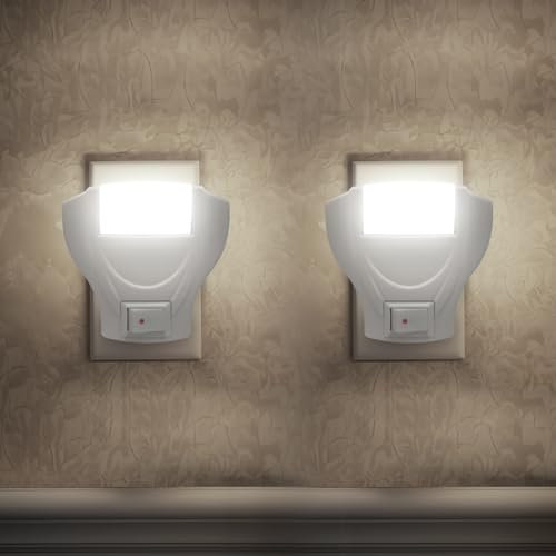 EXTRASTAR Nachtlicht für Kinder, 2 Stück, 6500 K, Nachtlicht aus der Steckdose, Plug-and-Play, sicher und umweltfreundlich, LED-Nachtlampe für Flur, Küche, Treppen, Küche