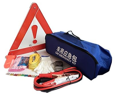DOITOOL 9 Pezzi assistenza stradale kit d'emergenza kit di forniture per uso auto kit assistenza auto