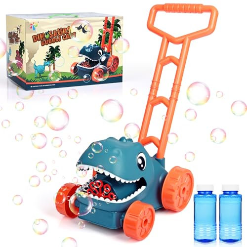 Apritsce Seifenblasenmaschine, Dinosaurier Automatische Blasenmacher, Seifenblasenpistole für Kinder Outdoor Garten Spielzeug, Bubble Machine für Hochzeit Geburtstag Party