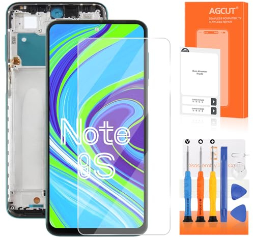 AGCUT Pantalla para Xiaomi Redmi Note 9S/Note 9 Pro LCD para Redmi Note 9s M2003J6A1G Reemplazo de Pantalla Note 9Pro M2003J6B2G Digitalizador Panel Cristal Ensamblaje con Pieza de Reparación, 6,53