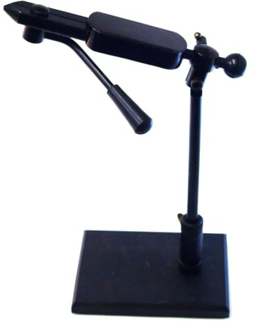 DENNETT Fly Tying Black Crown Vice with Base | Pedestal Fly Fishing Tying Vice Kit