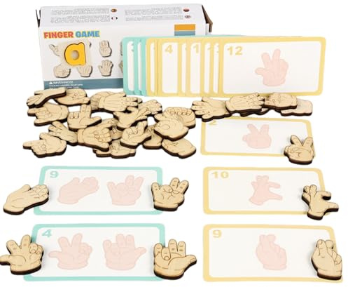 Memory Matching Game - Handgesten Lernaktivitäten, Gehirnentwicklungsspiel für Kinder, Mädchen, Zuhause, Kindergarten, Vorschule, Geburtstagsfeier, Familientreffen, Lernspiel und