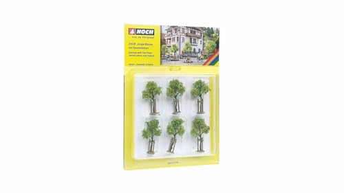 Noch 21538 Young Trees with Tree Supports, Multi-Colour