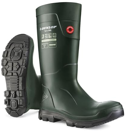 DUNLOP Protective Footwear, LJ0KL01, Purofort TerraPRO Full Safety, Vert/Noir, Taille 45 EU
