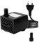 Minibomba sumergible de 180 l/h, 3 W, ultrasilenciosa, con cable de alimentación de 1,3 m, con 1 boquilla para acuario, acuario, estanque, enchufe de la UE