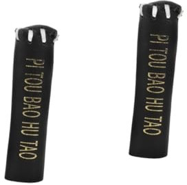 BESPORTBLE 2st Schutzhülle Für Billardqueues Snooker-queues Gestell Griff Billard-Queue-tischhalter Automatischer Hinweis Billardtischreiniger Queue-TIPP Pool-queues Snooker-Tisch Leder Black