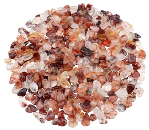 0.96LB Crushed Quartz Pebbles Fish Tank Gravel Succulent Rocks Aquarium Decorative Vase Filler Natural Stones Tumbled Polished Bulk - Crystal Pebbles