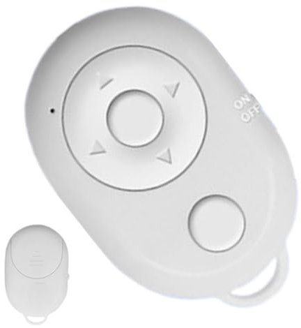 Lesunbak Telecomando a scorrimento per cellulare, pulsante controller wireless per videocamera, registrazione video, ebook, lettura smartphone, vlogging