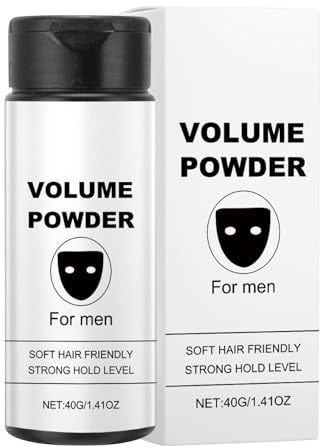 40 g de polvo texturizado para peinar el cabello y cera en polvo de volumen, aspecto natural, fácil de registrar en polvo para hombres, productos de cuidado para volumen instantáneo para citas
