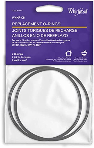 Whirlpool Genuine Parts O-Ring WHKF-C8 for Home Water Filtration System, 3.72 Inch in Diameter, Designed to Seal Water Filter Housings WHKF-DWH, WHKF-DWHV and WHKF-DUF