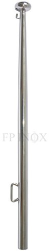 Mat Hampe 620mm de Pavillon Ogive Terminale INOX Tube 25mm INOX 316 - A4