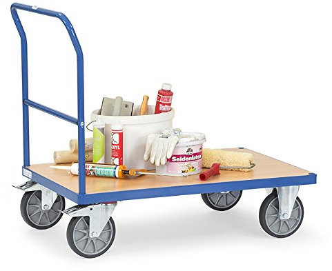 Fetra Plattformwagen 850x500 mm mit 1 Schiebebügel Tragkraft 500 kg
