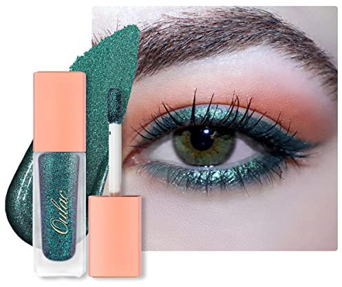 Oulac Ombretto Liquido Glitter Occhi - Ombretto Liquido Bio per Brillantini Make Up con Aspetto Sbalorditivo e Luccicante, Senza Rughe, Non Grasso, Vegan Friendly, 5,4 g Atlantis (11)
