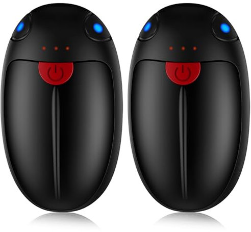 VTHW Handwärmer Wiederaufladbar, Handwärmer Elektrisch 2er-Set 20 Stunden Wärme, Taschenwärmer Tragbare mit 3 Temperaturstufen für Outdoor-Sport Raynaud's Arthritis