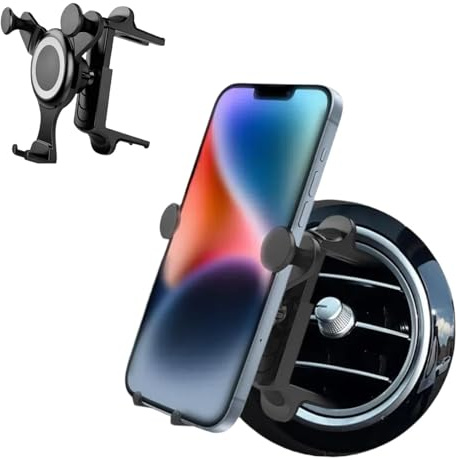 Car Phone Holder for Mercedes Benz A B C E S Mini Cooper Audi-TT Ford Jeep Suzuki Mustang Wrangler Swift Round Vents Phone Mount All Circular Air Vents Compatible with iPhone Samsung Galaxy Gifts