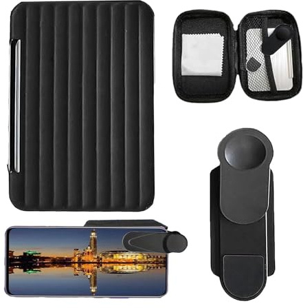 Smartphone-kamera reflektion klipp-set, spegelreflektion för kreativ fotografering, HD-glas reflektionsspegel för utomhus resefotografering, för vloggare, bloggare och fotografier