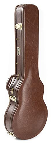 Fame Historic Singlecut Case, Robuster Holzkern, Vintage-Look, Zubehörfach, Wetterfest, Kompatibel mit E-Gitarren wie Jack & Danny LC300, LS100, LC500 Singlecut