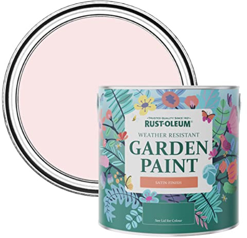 Rust-Oleum Pink Mould-Resistant Garden Paint In Satin Finish - Strawberry Vanilla 2.5L