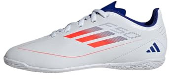 adidas Unisex niños F50 Club Football Boots Indoor, Cloud White/Solar Red/Lucid Blue, 28 EU