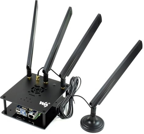 SIM8202G-M2 5G HAT With Antennas 5G/4G/3G Support Snapdragon X55 Onboard Multi Mode Multi Band Applicable For Regions With 5G Sub-6G Signal Coverage