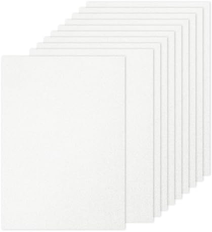 PATIKIL 20Sheets White Glitter Cardstock Paper, A4(8.3x11.7 Inch) 250gsm Premium Sparkly Paper Craft Cardstock Paper for Scrapbook Card Making DIY Art Projects Wedding Party
