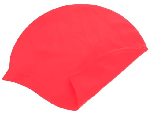Hemoton Silicone Swim Cap for Adults and Boys and Girls Flexible and Comfortable Swimming Hat for Hair and Breathable Design for Men Women and Girls for All Swimming Styles