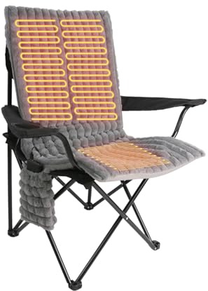 Asiento Calefactable Estadio Portátil, Suave y Cómodo Cojín Térmico con 3 Niveles de Calor, USB 5V Cojín de Asiento con Calefacción, 45x90cm Plegable Almohadilla Termica para Invierno Oficina Camping