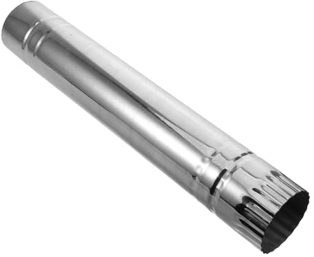 Homoyoyo Tuyau de Poêle à Bois en Acier Inoxydable 7X75 CM Diamètre Conduit de Cheminée 50 CM Accessoire de Chauffage Polyvalent pour Poêles Camping et Foyers Extérieurs