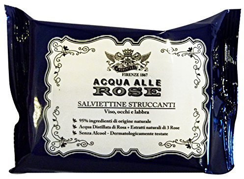 NEUTRO ROBERTS Set 6 Salviette Struccanti Acqua Di Rose X 20 Pezzi Saponi E Cosmetici