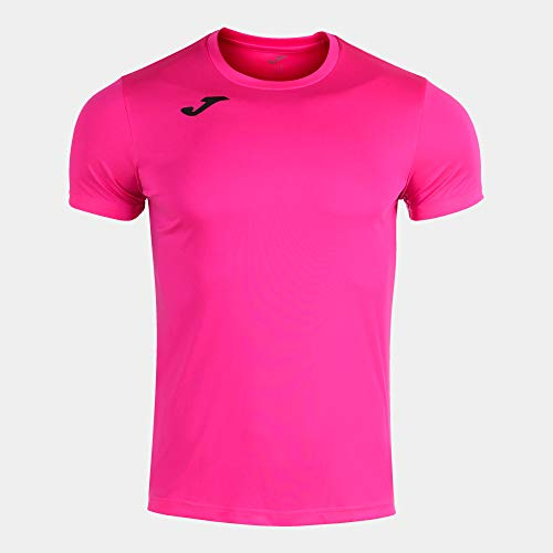 Joma Record II, Camiseta de Running, Hombre, Color Rosa (Rosa Fluor), Talla L