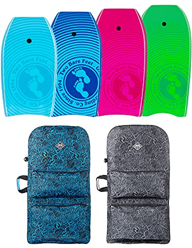 Two Bare Feet Lagoon Double Bodyboard and Boardbag Package - 33 37 41 42 44 Bodyboards for Adults & Kids