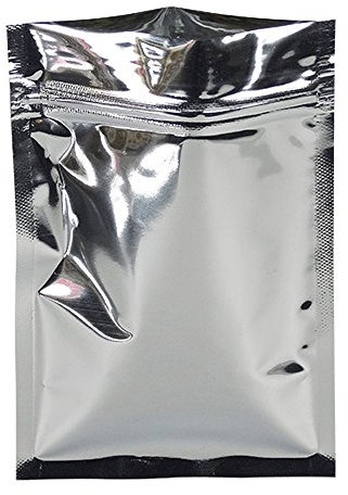 WACCOMT Pack 50pcs 22x30cm (8.7x11.8inch) Zipper Lock Mylar Bag Silver Aluminum Mylar Foil Bags for Zip Bags Reclosable Lock Heat Sealed Pack Smell Proof Food Long Term Storage Packaging Pouch