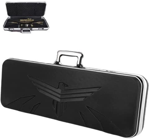 Waffenkoffer Für Gewehr Pistole Kurzwaffen, Gewehrkoffer Mit 1 Zahlenschlössern, Pistolenkoffer Mit Griff, Jagdkoffer Mit Innenfutter Aus Schaumstoff Flintenkoffer Munitionskoffer 65CM