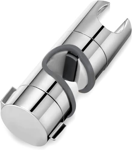 Handbrause Halterung Universal, Halterung Duschkopf Verstellbar 24 mm Verstellbare Duschkopfhalterung ABS Verchromte 360 Grad Drehbarer SprüHkopfhalter