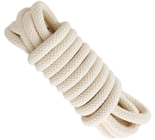 Cordon, 12MM * 5M, Coton Naturel, fabriqué en Espagne.