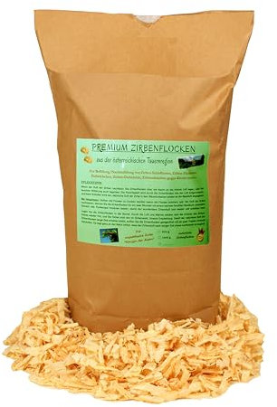 Premium-Zirbenflocken, Zirbenspäne zur Befüllung/Beduftung von Zirbenkissen-Zirbenholzprodukten sowie zur Raumbeduftung; (4.000 g)