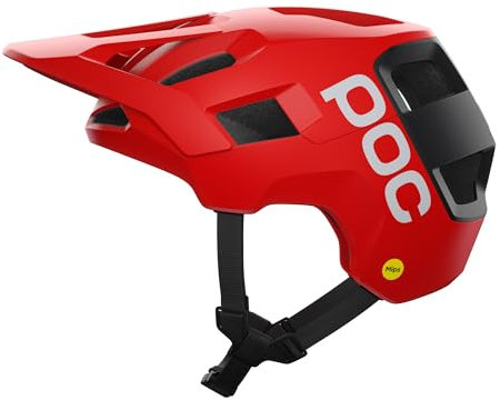 POC Unisex – Erwachsene Kortal Race MIPS Helm, Prismane Red Matt/Uranium Black Matt, M (55-58cm)