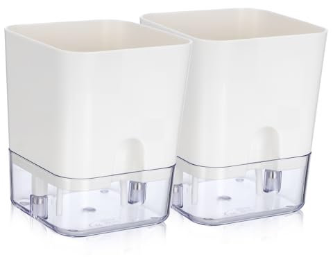 TOYANDONA 2pièces Pots De Autonomes De Pots à Arrosage Automatique pour Plantes Intérieur Et Design Élégant Et pour Bureau Et Maison