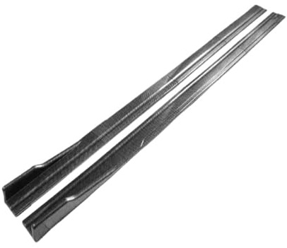 Minigonne laterali auto Per Peugeot 5008 Auto Gonna Laterale Piastra Estensione Labbro Separatore Paraurti Racing Spoiler Laterale(Fibra di carbonio 2m)