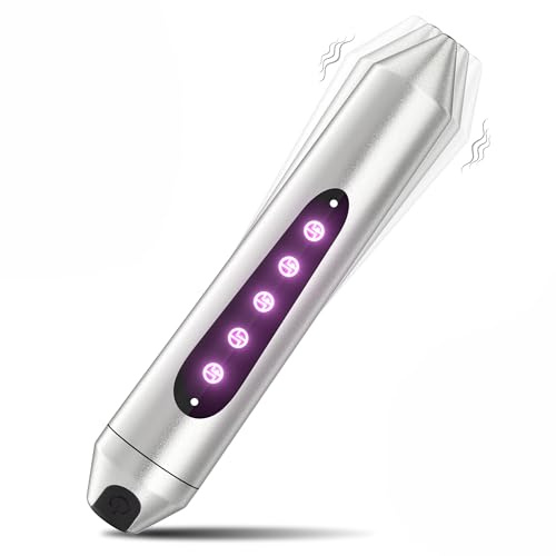 Mini Bullet Vibrator for Women with Color-Changing LED Display, Powerful Clitoral G Spot Vibrator with 10 Vibration Modes, Waterproof Rechargeable Pocket Vibrator Adult Sex Toys for Women Couples