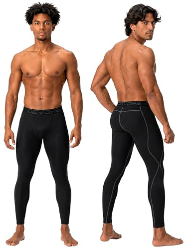 DEVOPS 2 Pack Men's Compression Pants Athletic Leggings