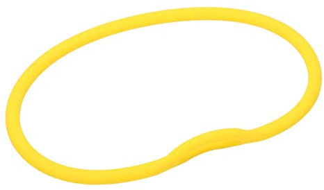 Atemreglerhalskettenhalter, Silikon Atemreglerhalskette Gelb Elastisch Weich Leicht Wiederverwendbar zum Tauchen(62CM)