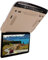 Car Overhead Monitor Screen, Car Overhead Monitor Screen 13.3in 1080P High Definition Multimedia Interface Roof Mounted Screen with Dual Color Light (Beige)