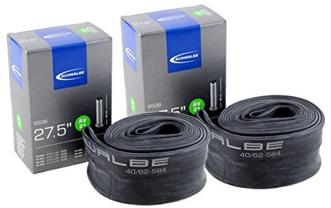 2X Schwalbe Fahrrad Schlauch 27,5 Zoll 40-62/584 AV21-40 MTB extrem luftdruckstabil