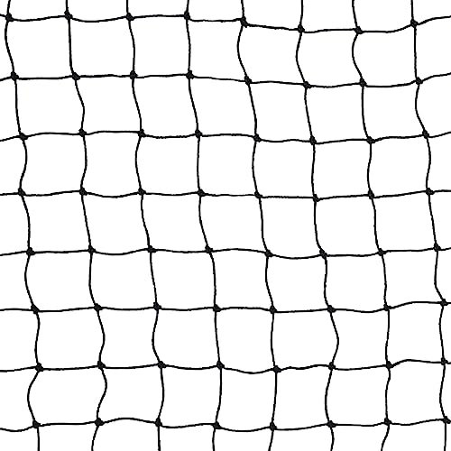 VOSS.farming 10x5m Abdecknetz, Schutznetz, Geflügelschutznetz, Teichnetz, Teichabdeckung, Volieren Netz, schwarz, Reiherschutz, Beet-Netz, Greifvogelschutz, Vogelschutznetz, Gartennetz