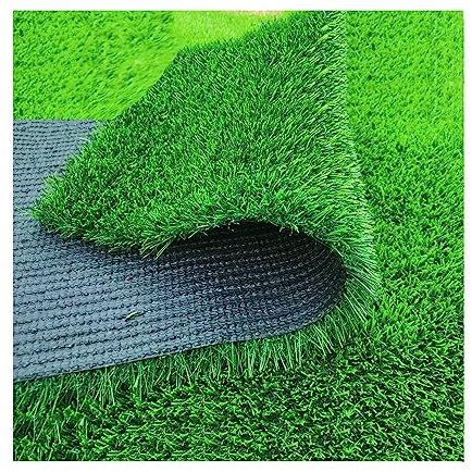 Cesped Artificial 30mm Premium, Sin Brillo, Realista, Césped Artificial En Rollos de Multi-Medida al Corte, Ideal para Interior o Exterior, Terrazas, Jardines y Piscinas (4x4m/13.1x13.1ft)