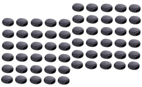 FRCOLOR 1000 Stk Elastische Kunststoffschnalle Mit Runder Einstellschnalle Silikonknebel Für Zugbänder Maske Seilregler Kordelschlösser Aus Kunststoff Gummiband Federschnalle Plastik Knopf