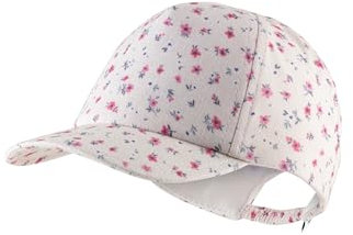 Sterntaler Basecap Blumen - Mädchen Schirmmütze mit Blumendruck - Sommer Baseball Cap elastisch mit Gummizug - Sportive Baby und Kinder Schirmkappe, zartrosa, Größe 55