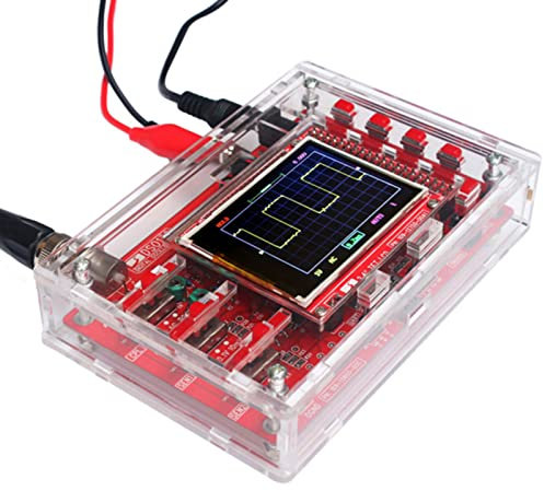 Oscilloscope Kit 2.4 Inch TFT Handheld Pocket-Size Digital Oscilloscope with Protective Case and Probe Electronic Learning Set Fully Assembled