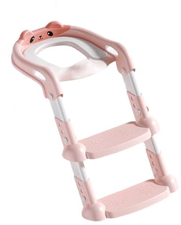 Siège d'apprentissage de la propreté pliable pour enfants avec escabeau pour enfants - Tabouret de toilette pliable avec tabouret